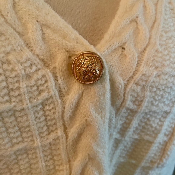 NWT Entro Structured Button Front Cardigan w/Gold Buttons. Classic! Size L - Picture 5 of 11
